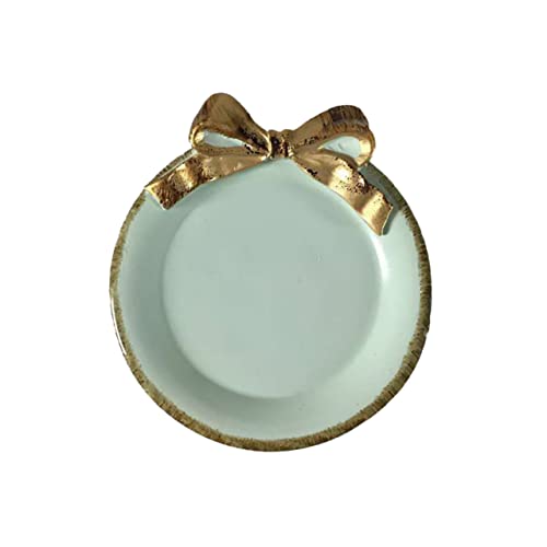 OATIPHO Vajilla De Postre Plato De Anillo Estante Lindo Plato De Mantequilla Decoración Estética De La Platos Plato De Servir Encimera Pequeñas Bandejas Decorativas Pastel Blue