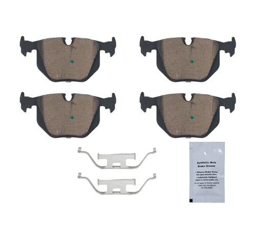 Image of HUSCH D683 Rear Ceramic Brake Pads Kit Fit For Bentley Arnage 1999-2009, For 330Ci 2001-2006, For 330i 2001-2005, For 330xi 2001-2005, For 525i 2004-2007, For 525xi 2006-2007