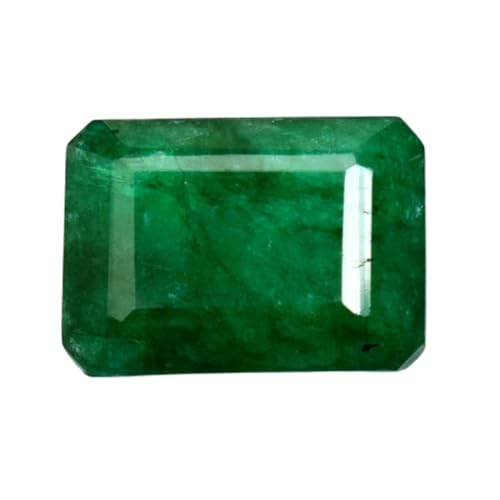 Émeraude naturelle rectangulaire pour fabrication de bijoux, pendentif et bague