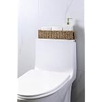 Waterproof Wicker Toilet Paper Storage Basket Handle,Tan 2pack - Image 2
