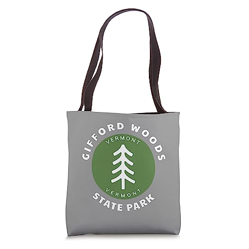 Gifford Woods State Park Vermont VT Forest Tree Badge Tote Bag
