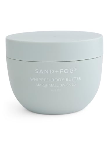 Sand + Fog Marshmallow Skies Whipped Body Butter, Luxurious Moisturizer, 16.9 Oz