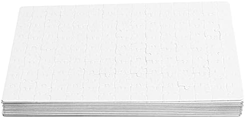 Lysee 3D Printer Parts & Accessories - 10Pcs A4 Diy Thermal Transfer Paper Blank Dye Sublimation Printable Jigsaw Puzzle For Heat Press Machine Sublimate Create Unique - (Size: As shown, Color: White)