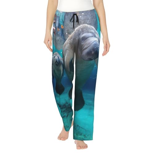 Pantalon de pyjama lamantins femme doux et parfait pour vos soirées cocooning