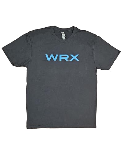 Subaru WRX Logo T-Shirt Impreza Sti Boxer JDM NEW 100% Cotton (US Alpha Medium Regular Regular Black)