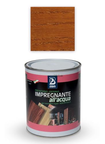 Barniz de madera al agua color cerezo para interiores y exteriores 2BM | No deshoja, no película | Tratamiento preventivo anti rayos UV | Protección contra agentes atmosféricos y parásitos | Bote de