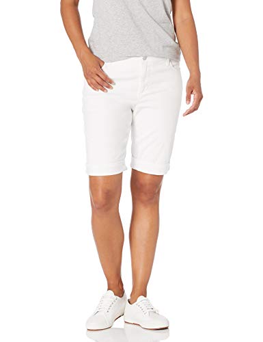 Bandolino Women's Riley Relaxed Fit Bermuda Short, White, 14
