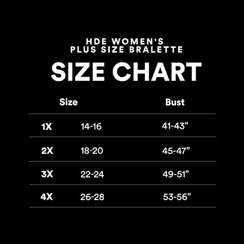 HDE Women's Plus Size Spaghetti Strap Cami Bralette Bustier Crop Top3