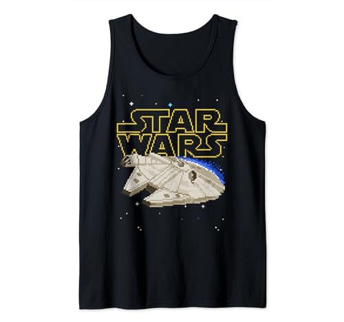 Star Wars Millennium Falcon 8-Bit débardeur geek vêtement rétro gaming