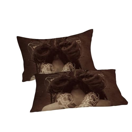 Housse de couette serpent imprimé 3D en microfibre respirante à fermeture éclair - 7