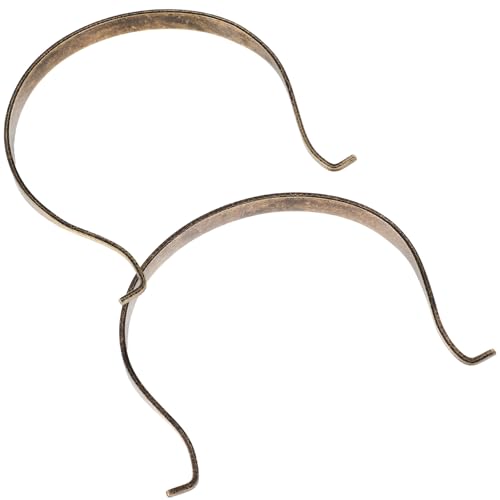HYTROVE Asas de Tetera de Metal Anticuario Grandes y Pequeñas 2 Piezas, Mango Ergonómico Resistente al Desgaste para Uso Doméstico, Accesorios Reemplazo para Teteras Vintage