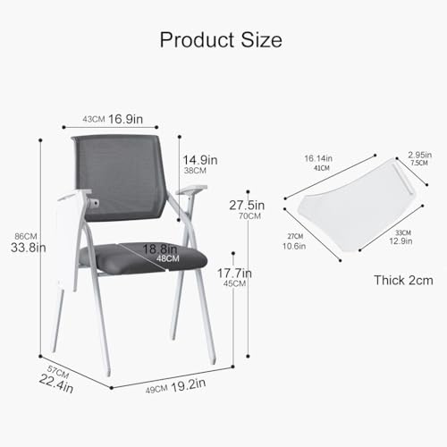 Cadeira Para Computador Com Mesa Acoplada,Cadeira De Conferência Dobrável Para Treinamento Em Sala D