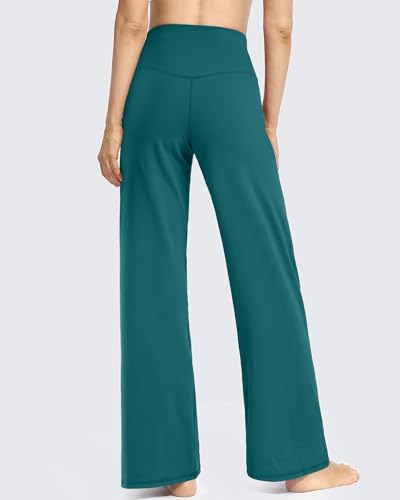 Image of Promover Wide Leg Pants for Woman Yoga Pants with Pockets Stretch