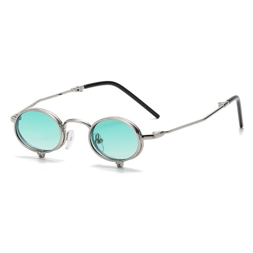 Lunettes de soleil Steampunk Flip Up en métal noble pour un style rétro chic