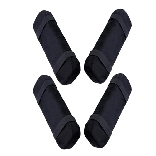 Gogogmee 4pcs Chair Armrest Pads Soft Cushioned Armrest Covers for Patio Camping Office Chairs Flexible Fit with Sturdy Attachment for Elbow Comfort and Easy Maintenance