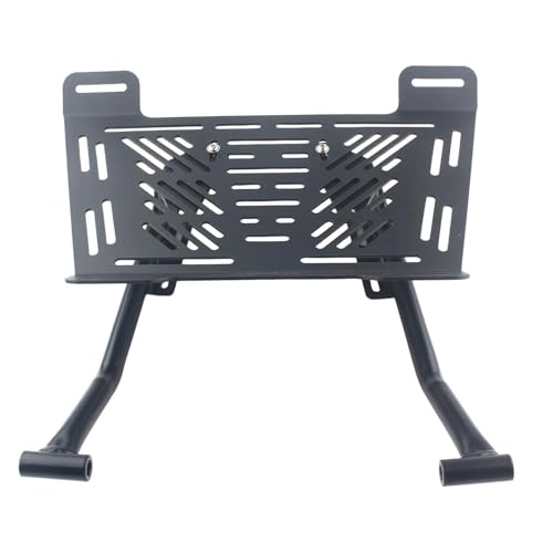 Portaequipajes trasero de aluminio negro CRF450RL con soporte de carga rígido