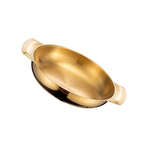 DECHOUS Stainless Steel Cooking Pot Korean Hot Pot 16cm Double and Sturdy for Seafood