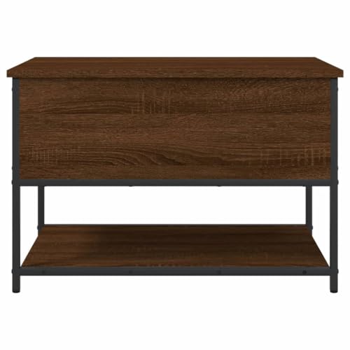 Banc de rangement en chêne marron pour optimiser l'espace - 8