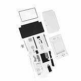 Universal Remote Control,Full Housing Case Cover Shell Repair Parts Complete Replacement Kit For 3Ds Xl Red (White)