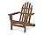 POLYWOOD AD4030TE Classic Outdoor Adirondack Chair, Teak