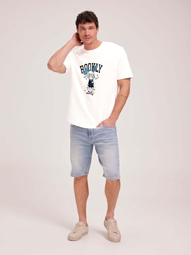 Image of JUARI BE A GENTLEMAN Men's Printed Cotton T-Shirt - Round Neck, Regular Fit, Soft & Comfortable - Trendy Casual Half Sleeve T-Shirt for Everyday Wear - Stylish & Breathable Fabric for All-Day Comfort