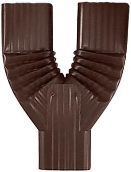 Aquabarrel Downspout Gutter Y Diverter 2x3, Y Downspout, Gutter Downspout Y Connector, Downspout Diverter, Downspout downspout Y Connector, Choose Color (Royal Brown)