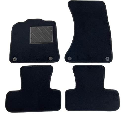 Fußmatten für Audi Q5 8R 2008-2016, passgenau, rutschfest, verstärkter Fersenpolster aus Gummi,...