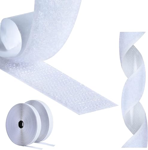 El Mejor Listado de Cintas de velcro del mes. 47 Cinta Adhesiva Velcrada,10M 20MM Adhesivo Fuerte Cinta Rollo,Cinta Adhesiva Tiras de Doble Cara con Reverso Autoadhesivo,Tiras con Adhesivo Cinta Multiusos de Alta...