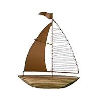 HEITMANN DECO - Holz/MetallAufsteller Segelschiff, Natur/braun, ca. 28 x 23cm