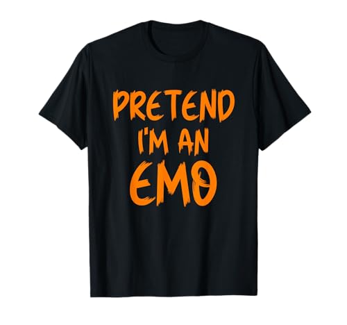 Halloween Pretend I'm an Emo Costume Funny Lazy Kids Adult T-Shirt