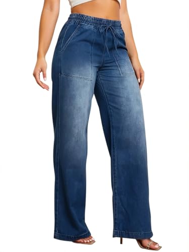 Jean femme taille haute élastique qui ne serre pas le ventre au quotidien