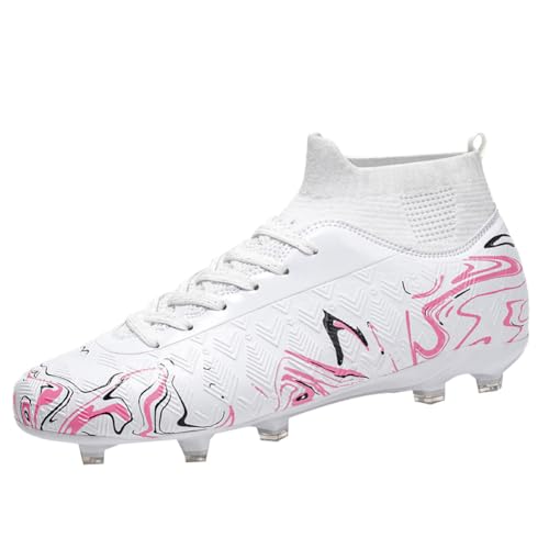 Unisex's Fashion Sports High-Top FG Trainers Cleats Football Sneakers Long Studs SG Soccer Shoes