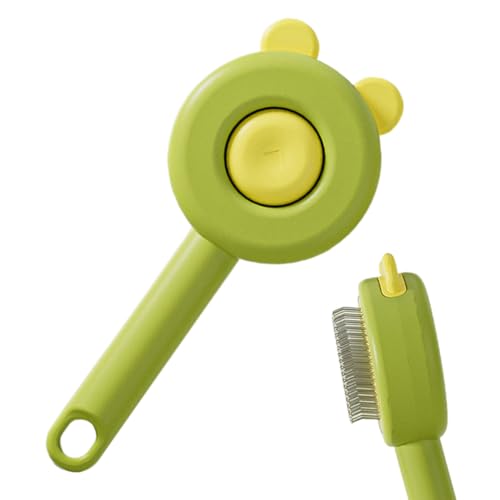 Nankoyal Spazzola Slicker per Cani | Ergonomica con Pulsante di Sgancio,Pettine Antigraffio per Gattini - Per Pulizia Cani Gatti a Pelo Lungo Corto Bagno Toelettatura