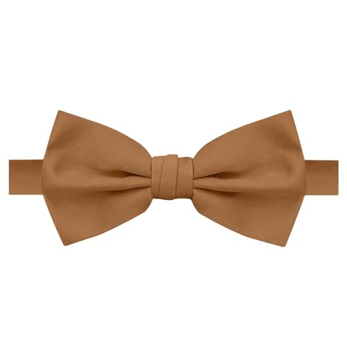 Image of Jacob Alexander Men's Pretied Banded Adjustable Solid Color Bowtie