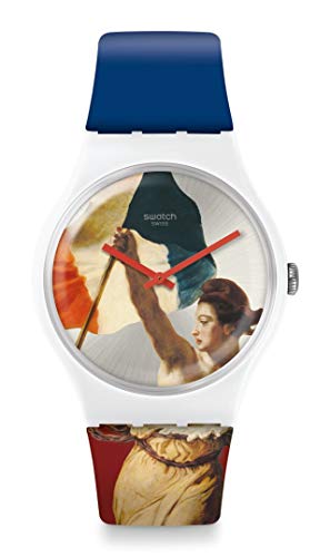 Preisvergleich Produktbild Swatch Unisex Erwachsene Analog Quarz Uhr mit Silikon Armband SUOZ316