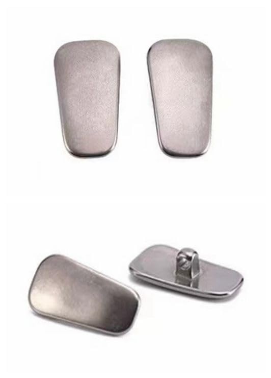 Caulo Replacement Titanium Metal Nose Pads Buds Compatible fit for Oakley Tie Bar OX5138 0.5 OX5140 Glass Sunglass Frames (Titanium - 2 Pairs)