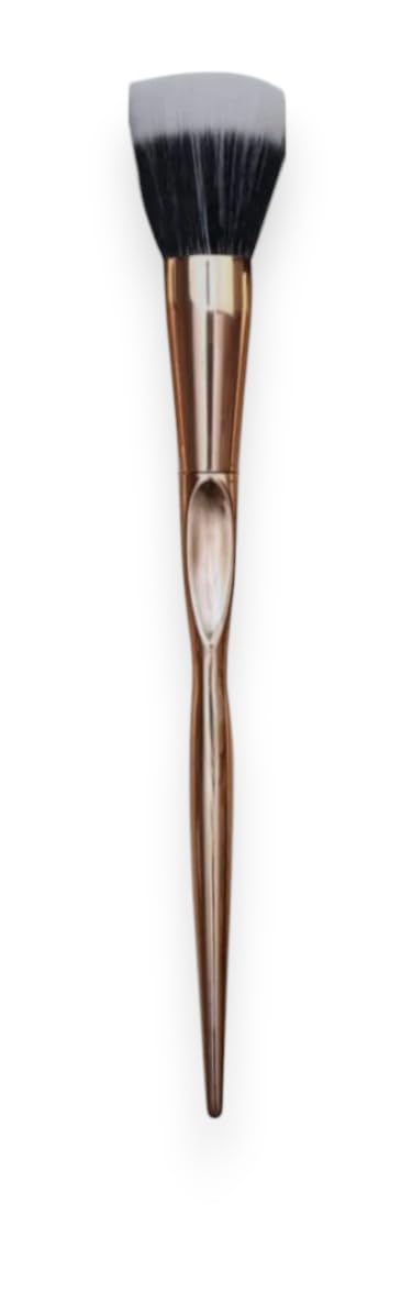 F.A.R.A.H Brushes 40F Gold Premium Stippler Brush - Foundation, Blush, Bronzer, Powder Makeup Brush - Gold Collection