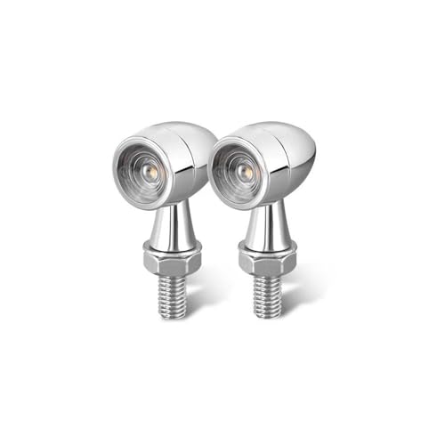 Motocicleta Luz Señal Giro Indicador Luces Led De Señal De Giro para Motocicleta, Luz Intermitente Tipo Bala, Lámpara LED De Freno De 12V para para