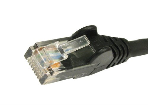 World of Data 20m negro premium cat5e (mejorada) cable de red - ethernet - lan - patch - internet - banda ancha - modem router - hub - -10/100