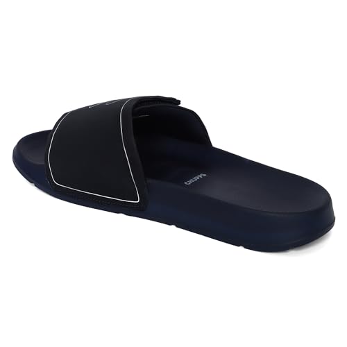 Image of CHUPPS Urban Edge Navy & Navy Drift Orthopedic Slippers | Soft Footpharma Footbed | Breathable Ventilation Holes | Lightweight Flip Flops | Anti-Skid Chappals for Everyday For Mens