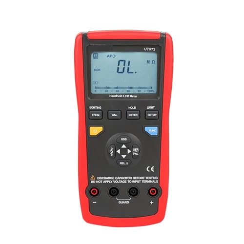 LCRメーター; 高精度10KHz/100KHz LCRデジタルブリッジメーター/インダクタ/コンデンサ/抵抗テスター 多機能テスター(UT612(100KHz))