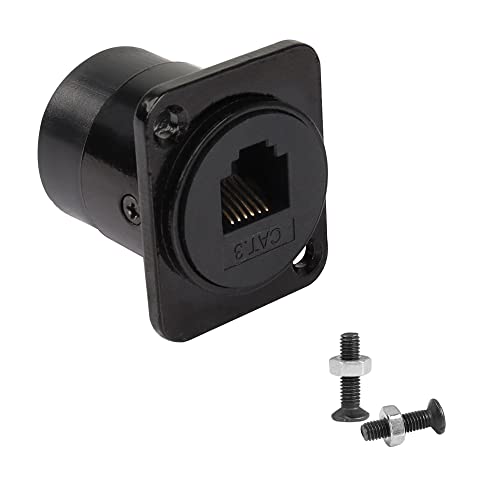 Conector hembra de montaje en panel RJ11/RJ12 6P6C miniatura 1