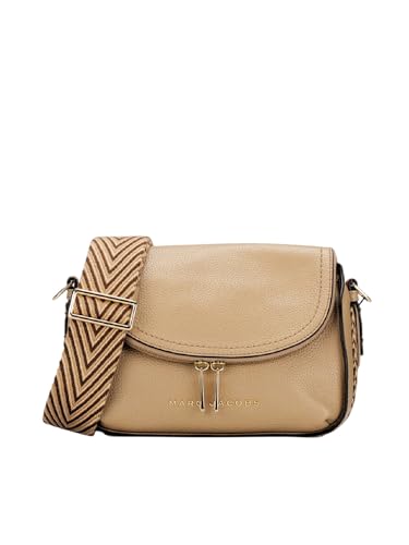 Marc Jacobs The Groove Leather Mini Messenger Crossbody Bag (Iced Coffee)
