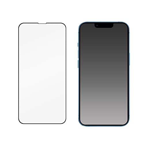 iPhone13/13Pro対応 / iPhone14対応/iPhone16e対応 ガラスフィルム 液晶保護 飛散防止加工 透明 自己吸着 貼り直し 可能 〜 クリーナーシート 付属 〜 【 全面保護ガラスフィルム 】