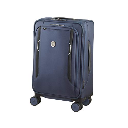 Victorinox WT 6.0 Softside Spinner Luggage, Blue, Expandable Carry-On, Frequent Flyer (22