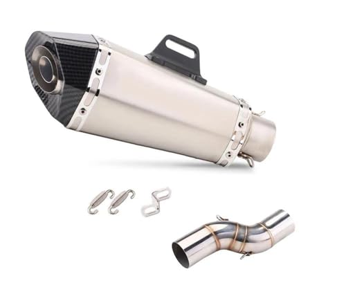 Silencieux d'échappement moto sans fuite avec manchon coulissant TRK502X type 2