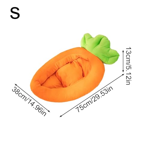 Lit de chat chiot lapin carotte peluche lavable pour petit animal - 3