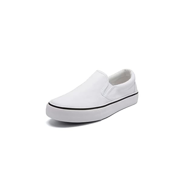 Low-Top Slip Ons Women's Fashion Sneakers Casual Canvas Sneakers for Women Comfortable Flats Breathable Padded Insole Slip on Sneakers Women Low Slip on Shoes