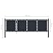 vidaXL Patio Gate Steel 137.8x29.5 Anthracite