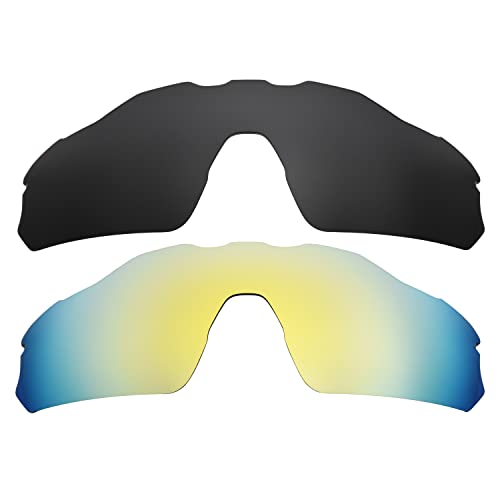 Objectifs Radar EV Pitch Noir Or : améliorez votre vision pour le cyclisme et le running